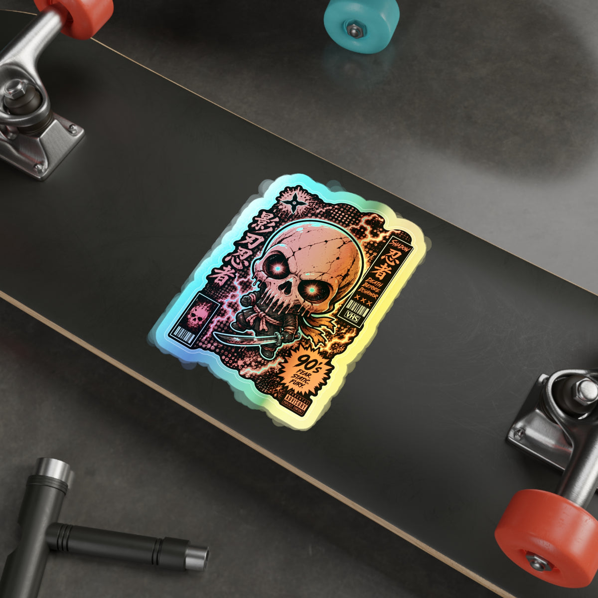 Skull Ninja | Holographic Die-Cut Sticker