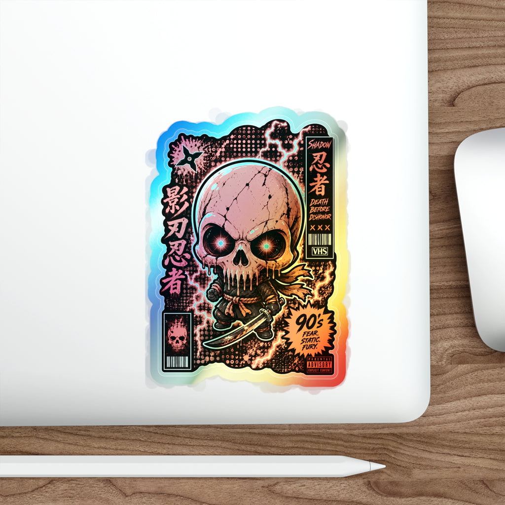 Skull Ninja | Holographic Die-Cut Sticker