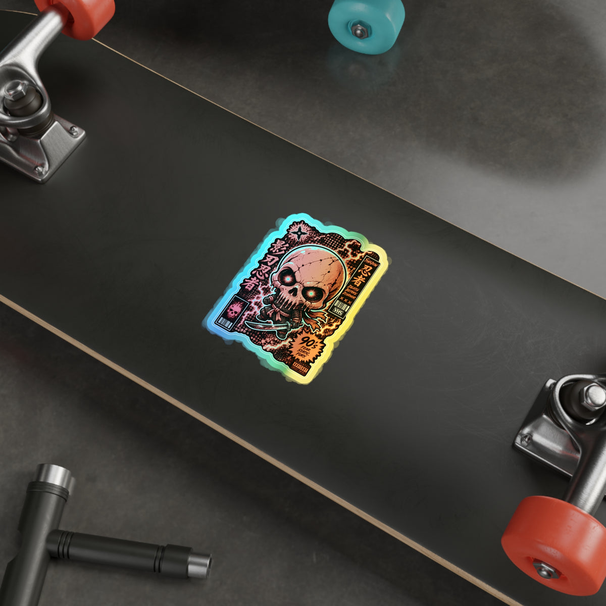 Skull Ninja | Holographic Die-Cut Sticker