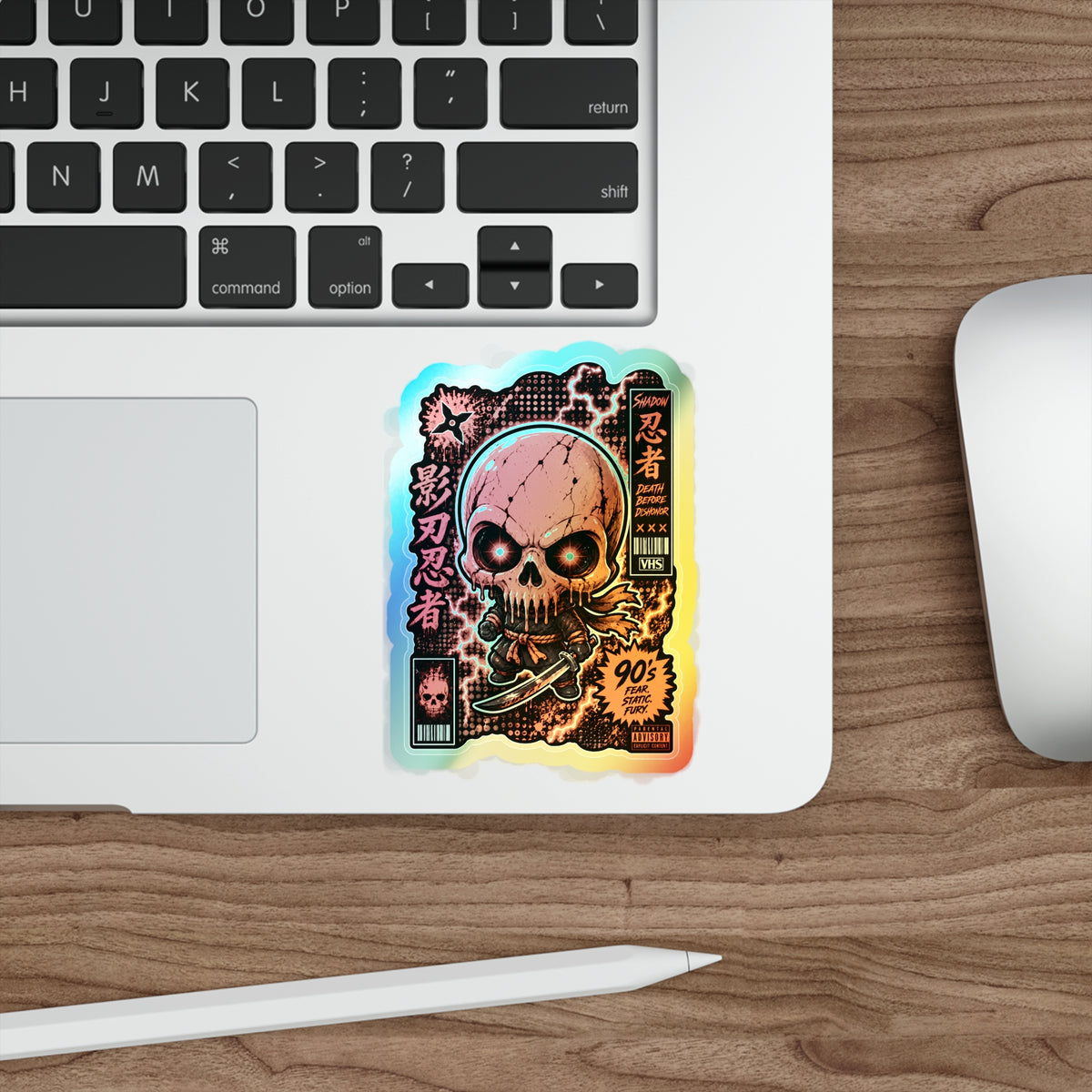 Skull Ninja | Holographic Die-Cut Sticker