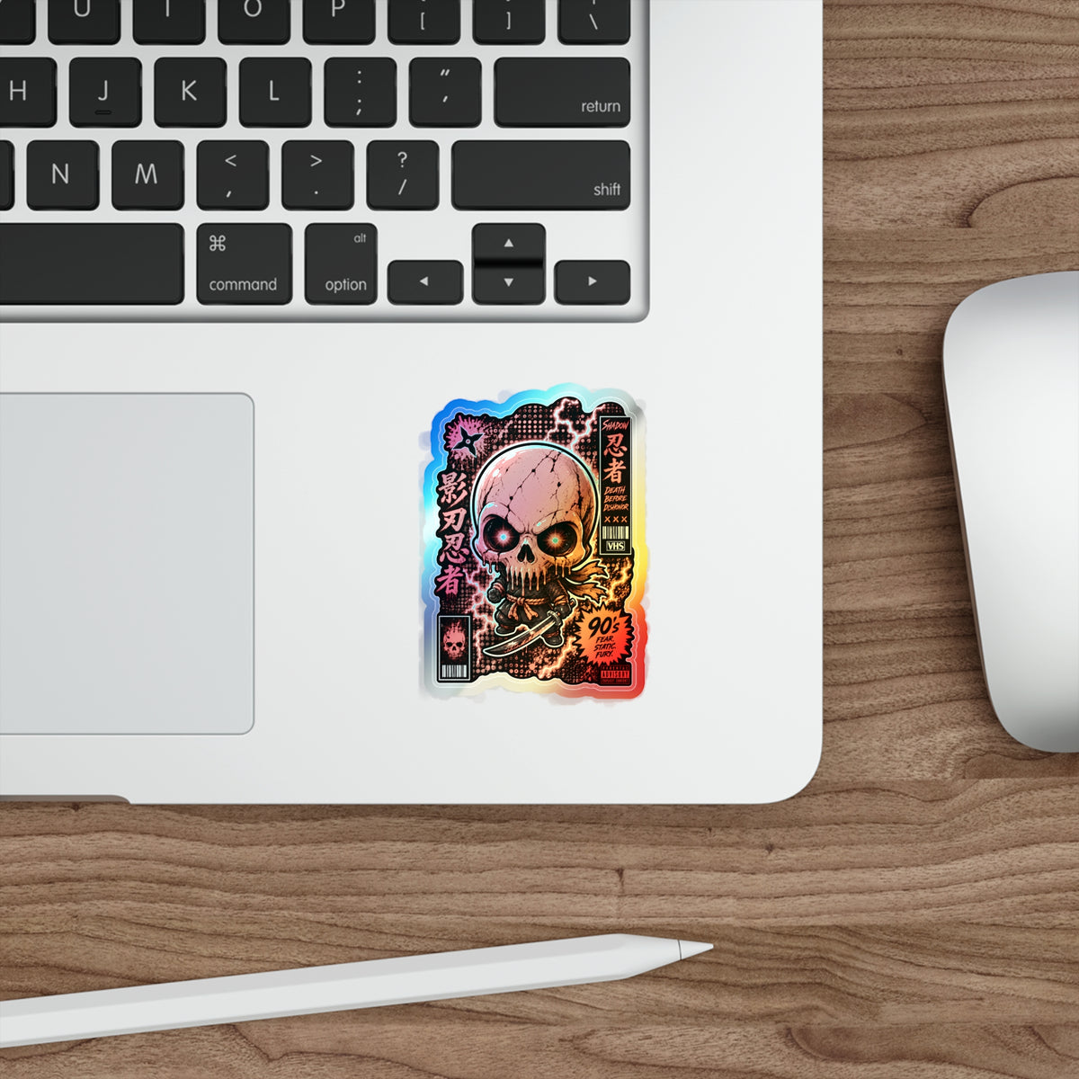 Skull Ninja | Holographic Die-Cut Sticker