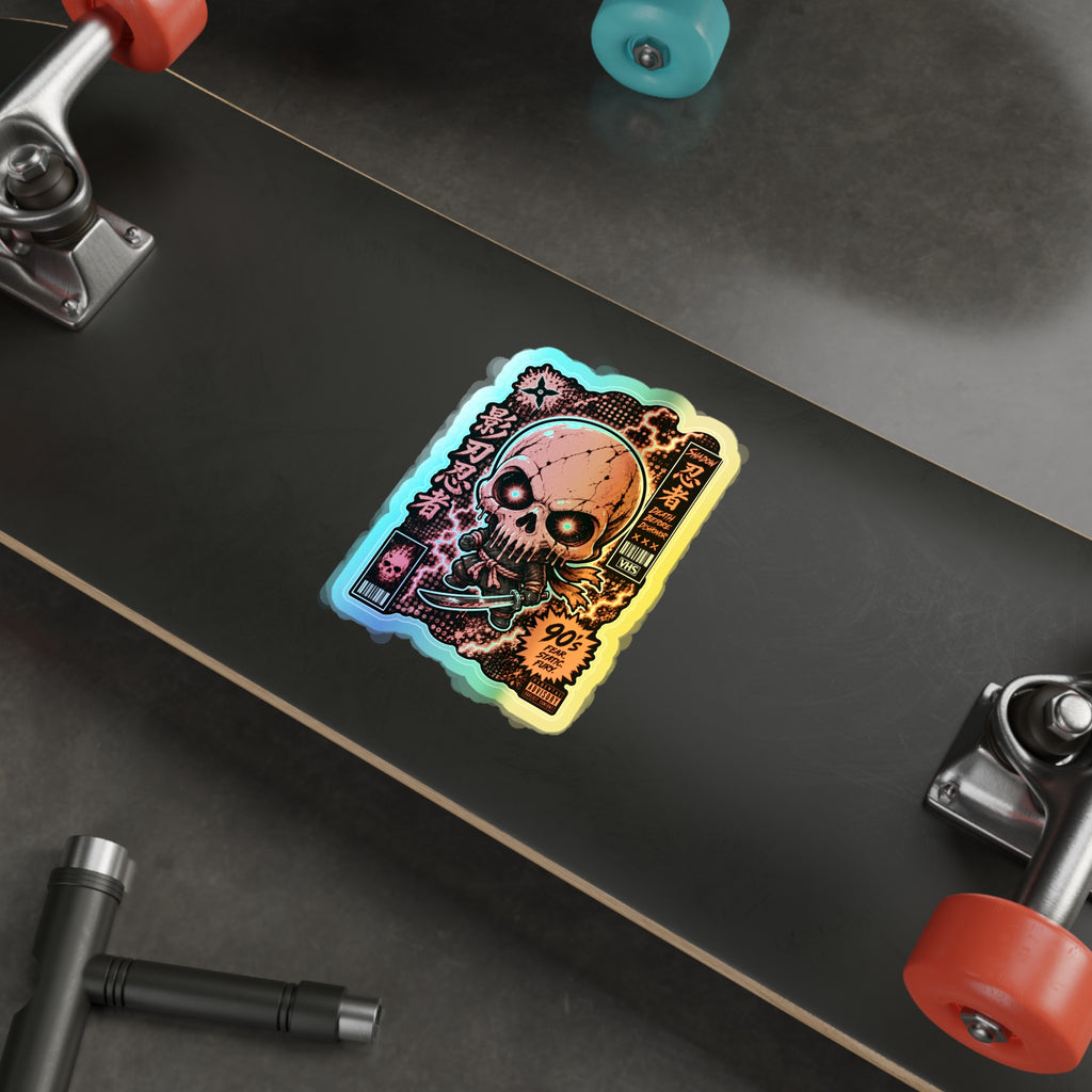 Skull Ninja | Holographic Die-Cut Sticker