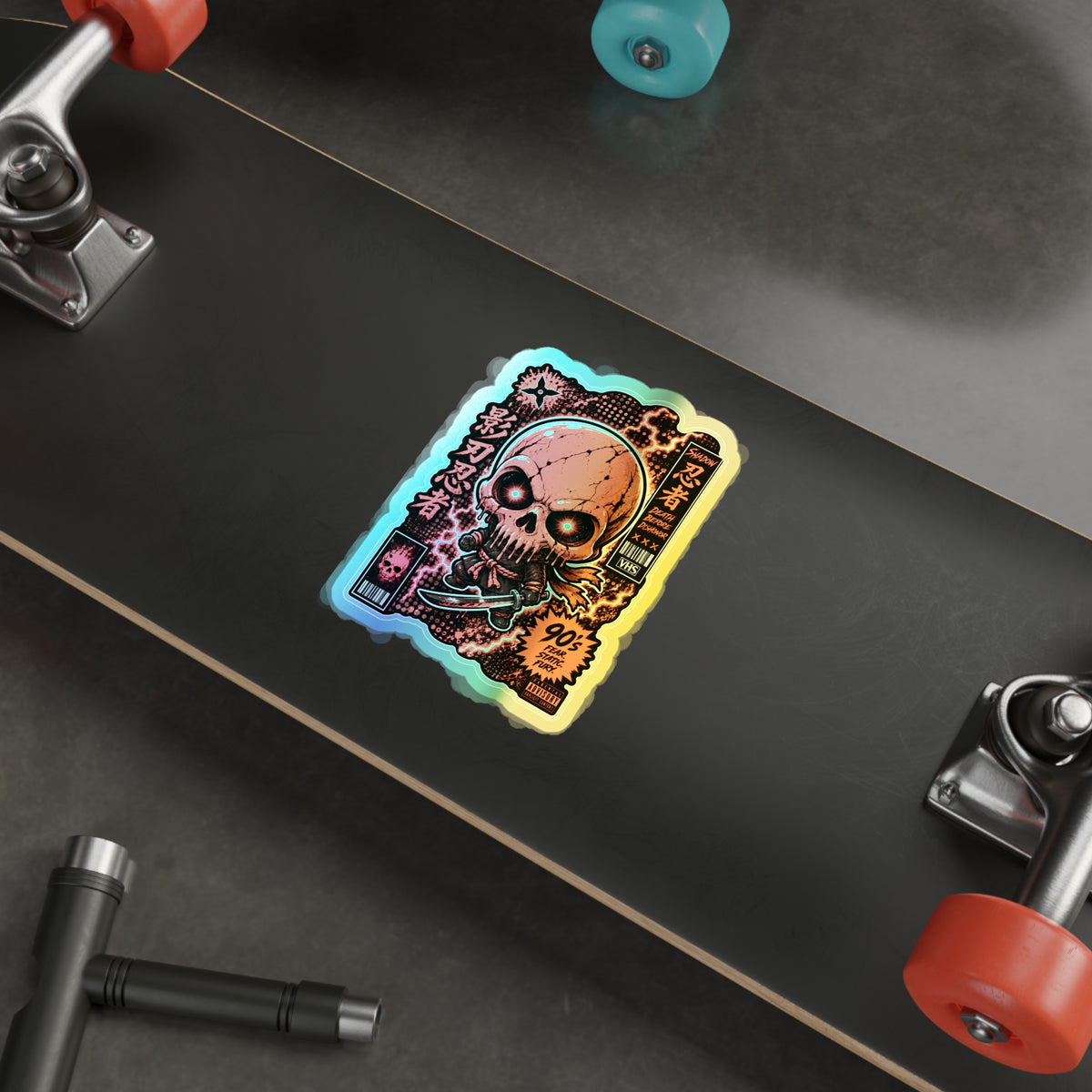 Skull Ninja | Holographic Die-Cut Sticker